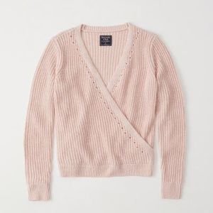 Abercrombie Womens Wrap-Front Sweater